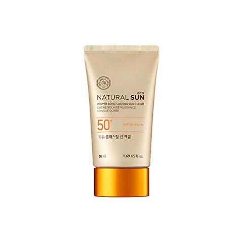 [The Face Shop] Natural Sun Eco Power Long Lasting Sun Cream SPF50+ PA+++ 50ml Cover