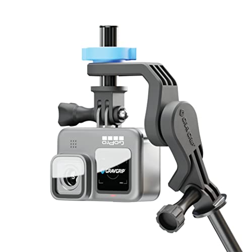 GRAVGRIP V2 Extension Pole Bundle - Hydraulic Leveling Mount for Action Camera, GoPro, DJI, Insta360 - Pocket-Sized Leveler, Gimbal, JIB