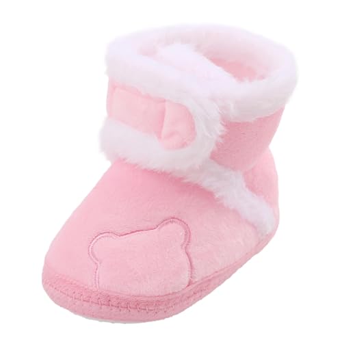 Patucos Bebe Zapatillas Recien Nacido Invierno Botas Niña Niño Cálidos Suave de Suela Zapatos Primeros Pasos Botines de Nieve con Forro Polar Zapatillas Casa Terciopelo Antideslizante Bebé