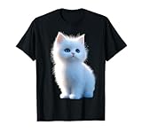 gato de angora turca Motivo de gato de angora y gata de angora en blanco. Este lindo conjunto de gato de angora y gato de angora es para los amantes de los gatos y los dueños de gatos de angora. Divertido regalo para la mamá del gato de angora, el amante del gato de angora.