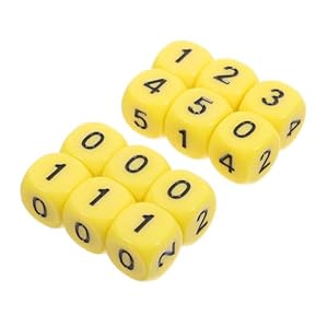 DIKACA 20 Stück Mathe Würfel
