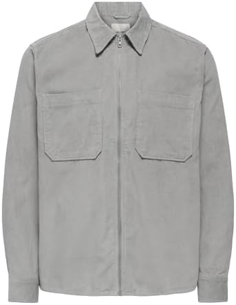 ONLY & SONS Herren Onsalp 14W RLX 2Pkt Washd Cord Zip Noos, Limestone, S EU