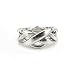 ASFD Classico Metallo Iq Test Magic Ring Mind Brain Teaser Puzzle Gioco Giocattoli, Anello Argento, Anello Argento