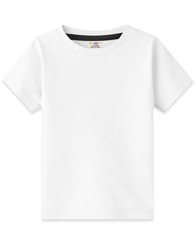 Image of Kuchipoo Boys 100% Cotton Half Sleeve T-Shirt | Soft & Breathable Fabric | Round Neck Plain Solid Tee | Comfortable Pack of 4