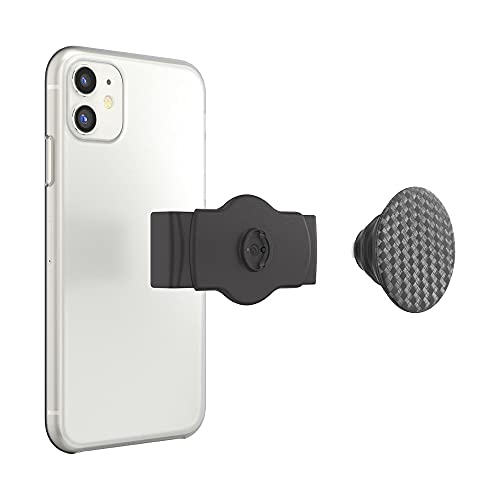 PopSockets Estica deslizante com bordas quadradas: aderência e suporte para telefones e capas, remoç
