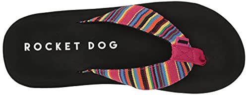 Rocket Dog Women's Spotlight Flip Flop Sandal, Aloe Pink Multi, 9 #TOP4