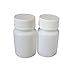 TOPWEL 15g/30g 12PCS White Plastic Pill Bottles Capsule Bottle (30g)