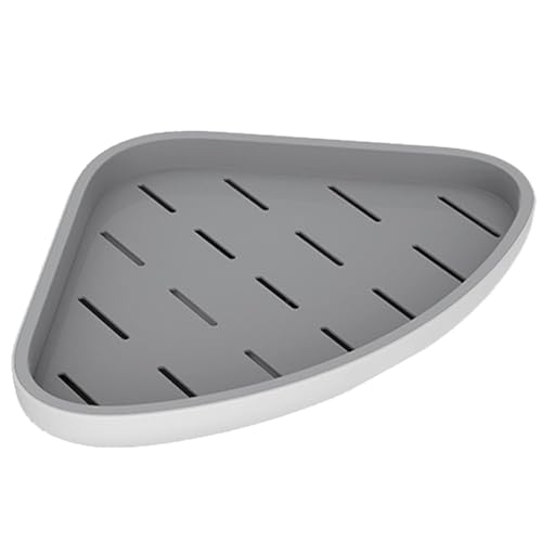 Estante de ducha esquinero, organizador de almacenamiento de baño, contenedor sin perforación, fácil de usar, ligero. 32 x 22 x 6 cm, para el hogar, cocina, sala de estar