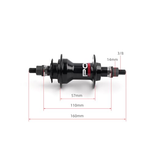 POLSO BH009 BMX Hub 100x 3/8 110x3/8 BMX Hubs 9T 28H BMX Bike Parts (Rear Hub)
