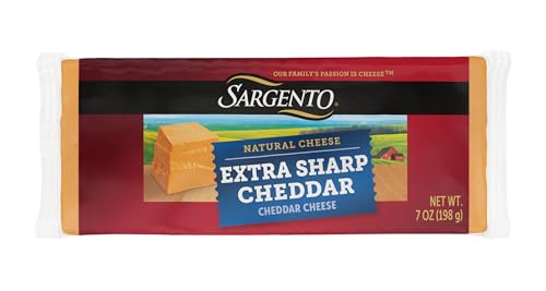 Sargento Natural Extra Sharp Cheddar Block Cheese, 7 oz