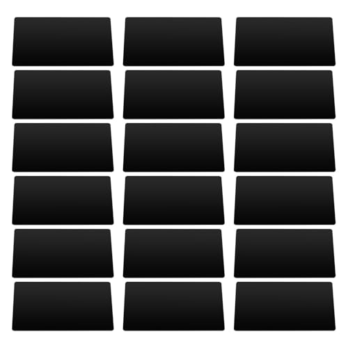 Cartes métalliques vierges aluminium noir Homoyoyo pour plaque signalétique atelier