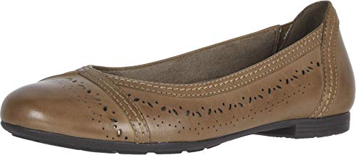 Sandalias Earth Vista Nova Almond con eco piel y acabado metálico talla 6