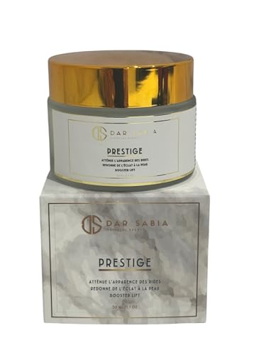 Crema de día antiarrugas y extra firmeza. Cuidado antiedad PRESTIGE Hidratante y Reafirmante -100% aceite de pepinas de higo de barbaria para todo tipo de pieles, 50 ml