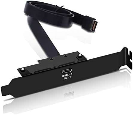 EZDIY-FAB USB 3.1 Front Panel Header to USB-C Type-C Female Extension Cable-15inch 45cm