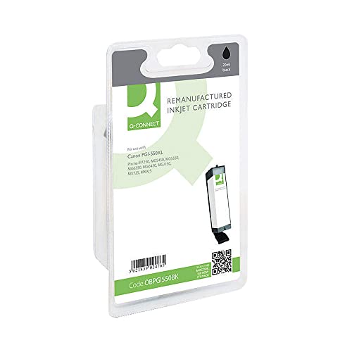 Q-Connect Canon PGI-550PGBK XL Remanufactured Black Inkjet Cartridge High Yield