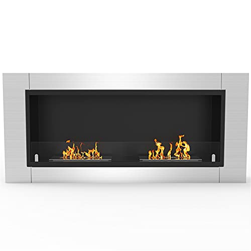Regal Flame Elite Fargo 43 Inch Ventless Built In Recessed Bio Ethanol Wall Mounted Fireplace #TOP11