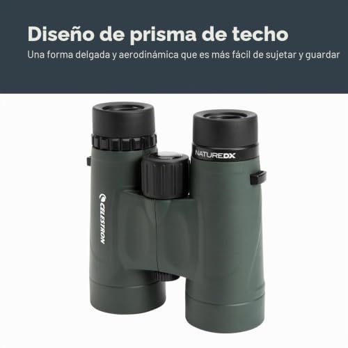Miniatura 7 de Celestron 71333 Nature Dx De 10 X 42 Mmprismáticos Celestron 71333 Con Lente Multicapa, Cristal De Prisma Bak-4 Y Funda De Transporte, Verde