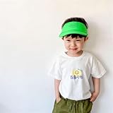 キッズ サンバイザー 帽子 S グリーン