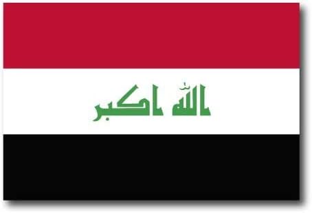 Iraq Iraqi Flag Car Decal - 3" x 5"