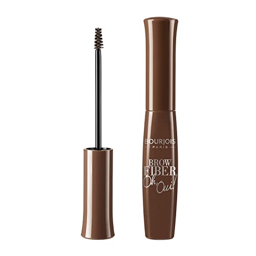 Bourjois Oh Oui! Brow Fiber maskara do brwi z precyzyjnym aplikatorem, naturalny efekt podkreślonych brwi, nr 02 - Chestnut