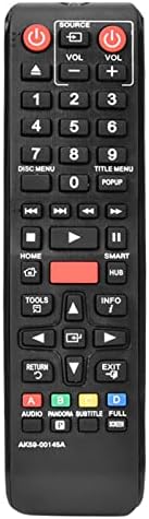 Replaced Remote DVD Player Controller, Universal TV Remote Control for Samsung Blu-Ray DVD, AK59-00145A Remote Control
