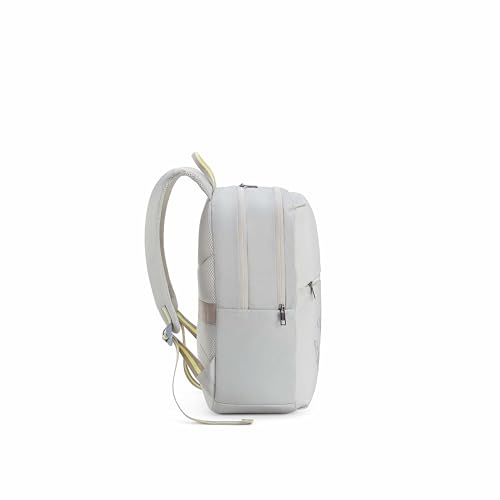 Image of American Tourister Dona | 21 Ltrs | 2 Compartments | Bottle Pocket | Ergonomic Padded Back Panel & Shoulder Straps | High School Backpack | 1 Year International Warranty | Beige Grey
