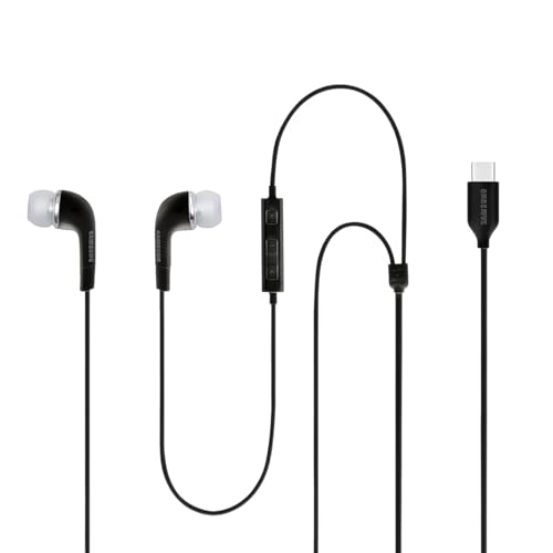 Image of Original Type-C Earphone Compatible with All USB-C Smartphones Including Samsung S24 /S23 /S22 Ultra, Stereo Sound, a Built-in Microphone for Clear Calls, and Noise Isolation for immersive Audio (Black)