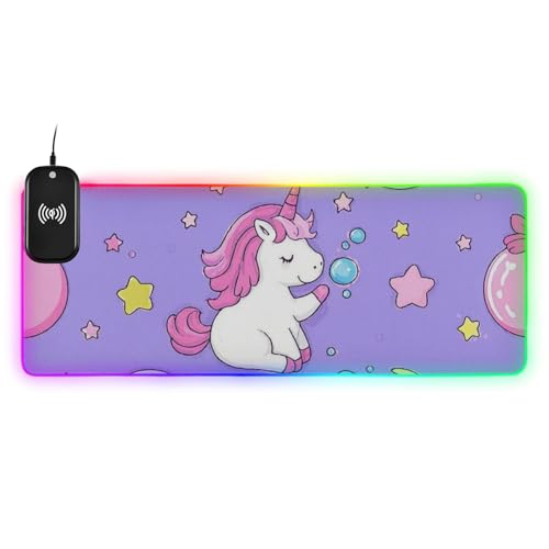 Tapis de souris licorne moderne : égayez votre espace bureau de télétravail