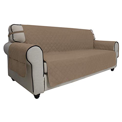 Easy-Going Sofa Slipcover Oversized Sofa Cover Waterproof Couch Cover Furniture Protector Cover Pets Covers Washable Non-Slip Fabric Pets Kids Children Dog Cat (Oversized Sofa, Camel)