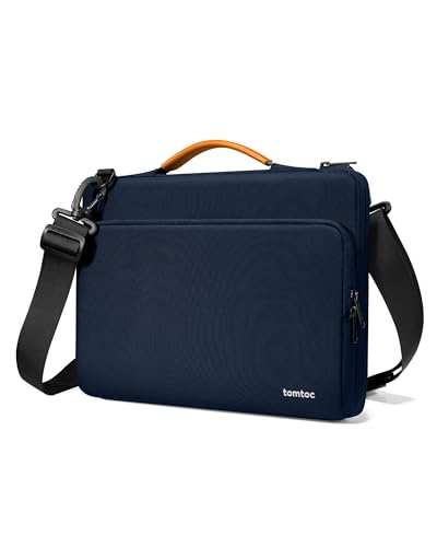 tomtoc 360 ochronna torba na ramię na laptopa M4 MacBook Pro 16 cali M3/M2/M1 Pro/Max 2024-2019, The NEW RAZER BLADE 15/16, laptop Dell Inspiron 16, wodoodporne etui na akcesoria