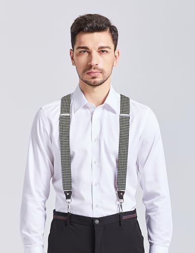 Image of Men's Suspenders with Swivel Hooks and Adjustable Braces, Suitable for Heavy Duty, Big and Tall