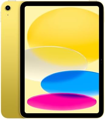 Apple iPad 11-inch: A16 chip, 11-inch Model, Liquid Retina Display, 256GB, Wi-Fi 6, 12MP Front/12MP Back Camera, Touch ID, All-Day Battery Life โ Yellow