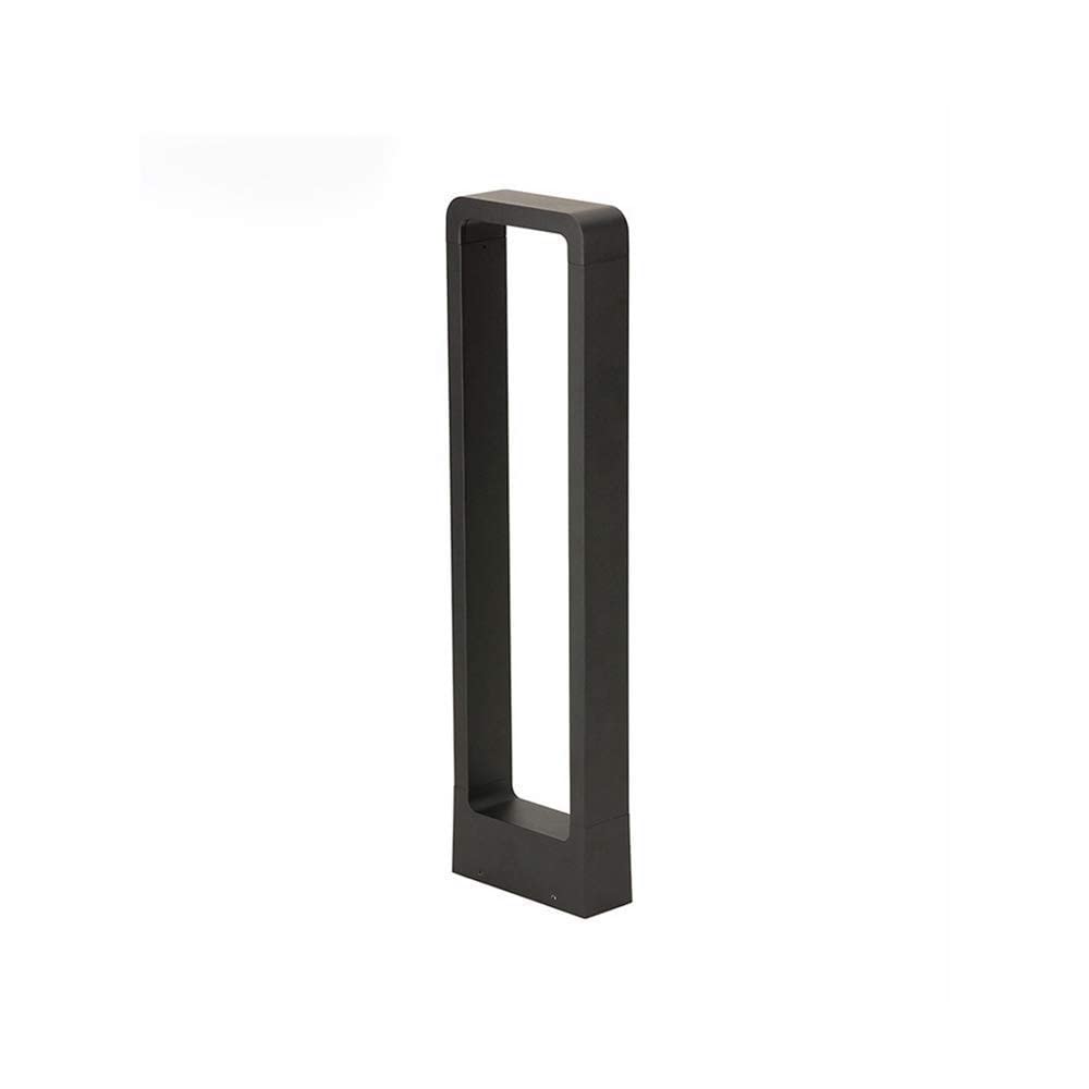 HELCEKOU Vintage Outdoor Waterproof IP65 LED Lawn Light Modern Minimalist Corridor Garden Aisle Lamp Rectangular Rectangle Bollard Column Lantern Villa Community Street Pillar Lights Pathway