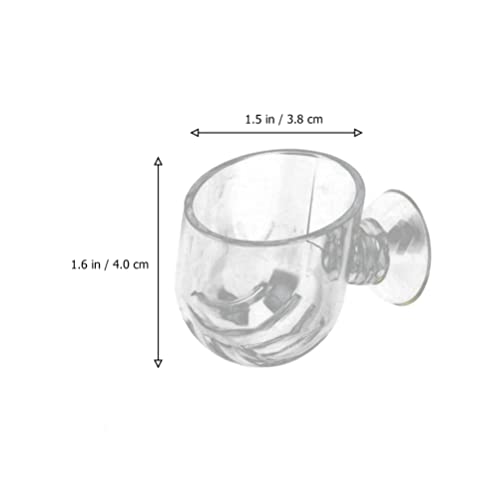 Yardwe 2 Pcs Alimentador de Peixe Acrílico Aquário de Camarão Alimentador de Peixes Tacos de Aliment