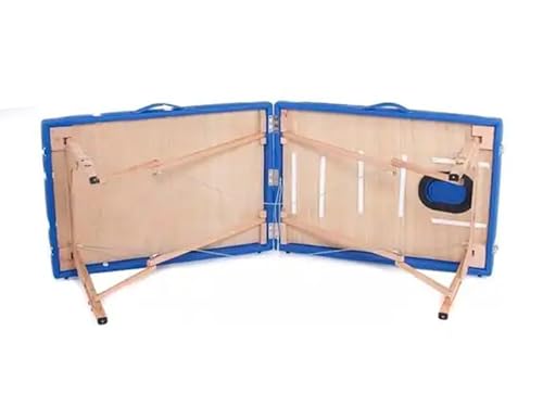 QUIRUMED Folding Easy Wooden Massage Table, Purple, 194 x 70 cm, Massage Table, Physiotherapy Massage, Leatherette, Articulated Head, Adjustable Height, 2 Bodies, Up to 150 kg