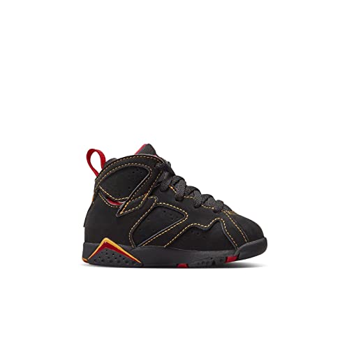 Jordan Baby Boy's Jordan 7 Retro (Infant/Toddler) Black/Citrus/Varsity Red 4 Toddler M #TOP1