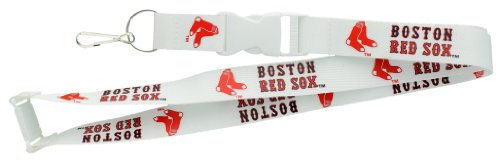 Lanière Aminco MLB Boston Red Sox White pour les fans de baseball de Boston