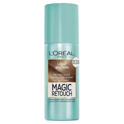 L'Oréal Paris, Root Spray, Covers Grey Roots, Magic Retouch, 75ml, Light Brown