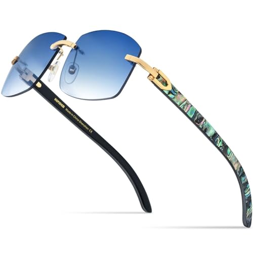 Lunettes de soleil carrées sans bords pour sublimer votre visage