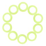 COMNESTBI 100 Stück Feuerlöscher Zubehör Feuerlöscherringe Ersatz Feuerlöscherringe Teile Ersatz Feuerlöscherringe Im Dunkeln Leuchtend Hellgrün Kunststoff