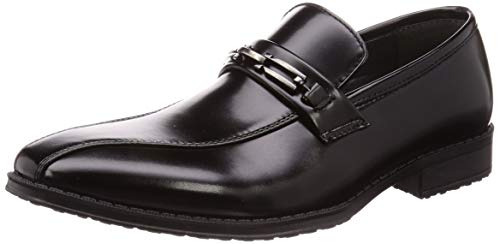 [サンエープラス] ビジネスシューズ ビットローファー 2676 メンズ ブラック 27.5cm 3E