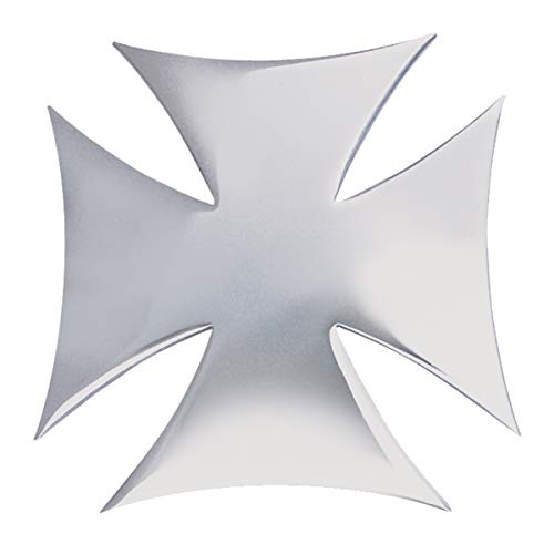 Image of GG Grand General 90052 4 X 4 Inches Chrome Steel Iron Cross with Studs