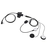 Pdflie Walkie Talkie 7.0mm Helmet Earpiece with K1 U94 PTT Compatible for Baofeng Kenwood Retevis...
