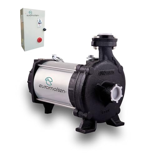 EUROMOLTEN 1hp Open well Submersible water Pump (ISI Certified), Dual Carbon Bush Technology, 100...