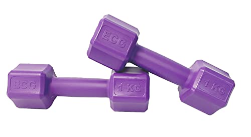 Ecgspor 1 Kg Mor Dambıl Seti 1 Kg x 2 Adet Toplam 2 Kg Ağırlık Seti