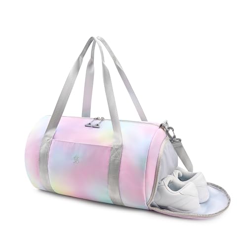STELLE Dance Bag for Girls Ballet Bag Gifts for Girls Waterproof Sports Gymnastics Bag with Shoe Compartment Cheer Duffle Bag