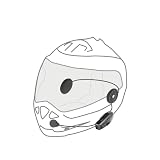 INTERPHONE U-COM7R | Pojedynczy | Zdejmowany interkom motocyklowy Bluetooth 5.2 i zintegrowana bateria 15 godzin autonomii, 4 motocykle 1 km, kompatybilny z TFT i GPS, wodoodporny, głośnik 32 mm