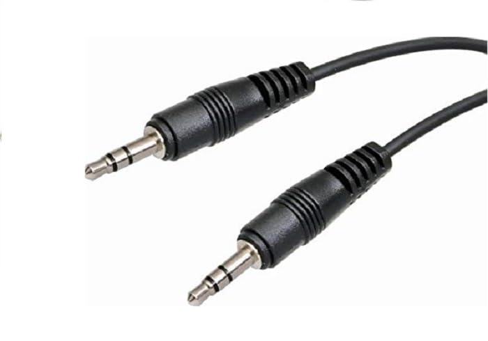 PAC- Aux 3.5mm Cable-5 Meters | Stereo Aux Audio cable For speakers | Male To Male 3.5mm wire Cable for Audio Headphone, Mobile Phone, Car Stereo (Black)