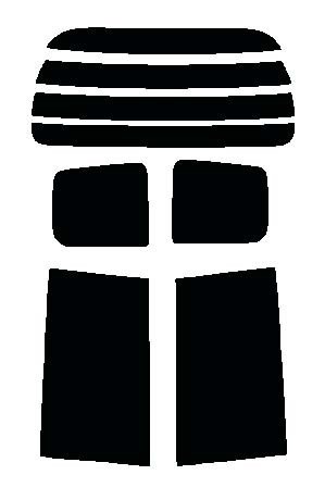 株式会社セブン ハードコートフィルム ホンダ用 ステップワゴン RG1・RG2・RG3・RG4 リヤーセット カット済みカーフィルム スモーク