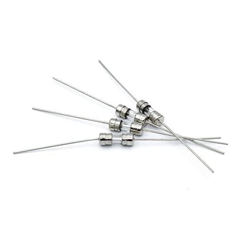 Fusible de tubo de vidrio 250V rápido con pines para placas electrónicas y fuentes